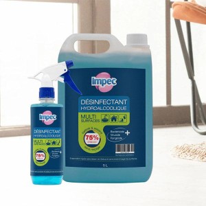 ENTRETIEN SPRAY DÉSINFECTANT HYDROALCOOLIQUE 500ML IMPEC