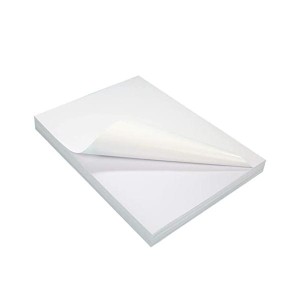 PAPIER AUTOCOLLANT A4 BLANCHE BRILLANT PQT DE 50 130G