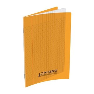 CAHIER 17*22 48P SEYES 90G POLYPRO CONQUERANT ORANGE