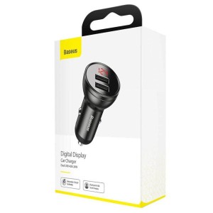 CAR CHARGER BASEUS DIGITAL DISPLAY