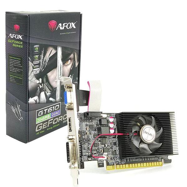 CARTE GRAPHIQUE PCI EXP.2GB GT610 AFOX MOD.AF610-2048D3L7-V5(VGA/DVI/HDMI)