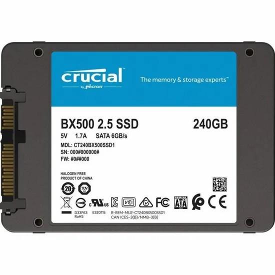 DISQUE DUR SSD INTERNE 1TB SATA CRUCIAL MOD.BX500