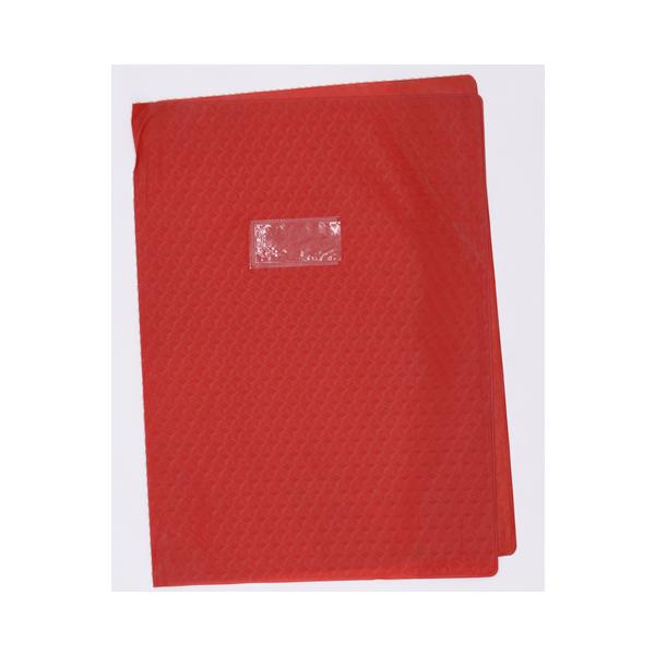 PROTEGE CAHIER 24*32 CALLIGRAPHE ROUGE