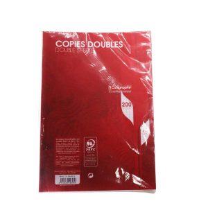 COPIE DOUBLE A4 5/5 SEYES NON PERFOREE 200P 70G CALLIGRAPHE