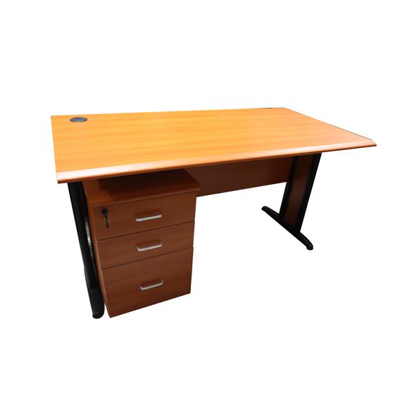 BUREAU LQ19-02 1200*800*750 1.2 /MDC - AVEC CAISSON MOBILE