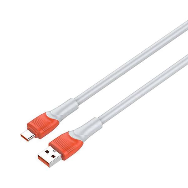 CABLE LS604 C USB TO TYPE C 4M GRIS (FAST CHARGING 30W & DATA CABLE)
