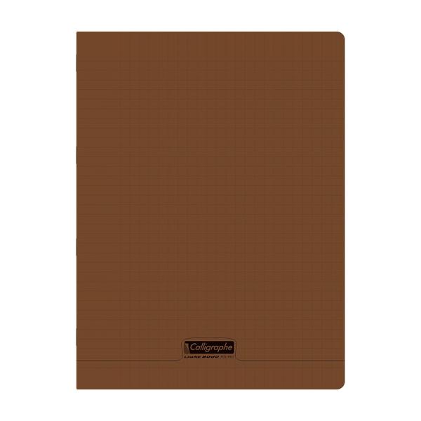 CAHIER CALLIGRAPHE PP 96P A4 MARRON