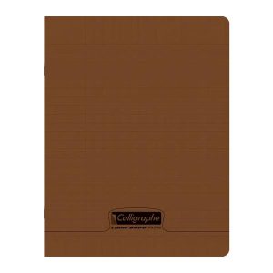 CAHIER CALLIGRAPHE PP 17*22 192P MARRON