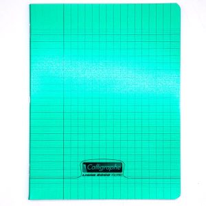 CAHIER CALLIGRAPHE PP 17*22 96P 90G VERT