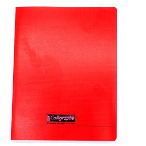 CAHIER CALLIGRAPHE PP 17*22 192P 90G ROUGE