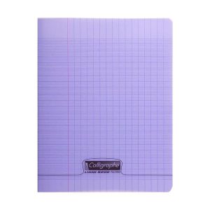 CAHIER CALLIGRAPHE PP 24*32 192P 90G VIOLET