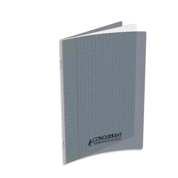 CAHIER 17*22 48P SEYES 90G POLYPRO CONQUERANT GRIS