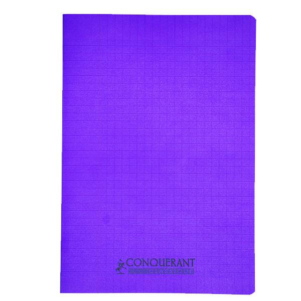 CAHIER CONQUERANT PP 90G A4 96P VIOLET