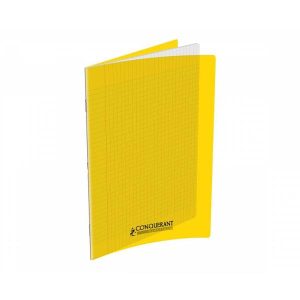 CAHIER CONQUÉRANT PP  A4 96P SEYES 90G JAUNE