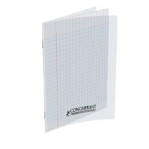 CAHIER 17*22 48P SEYES 90G POLYPRO CONQUERANT TRANSPARENT