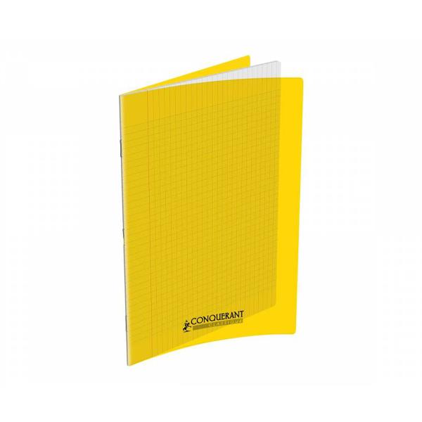 CAHIER 192P 17*22 SEYES POLYPRO CONQUÉRANT 70G JAUNE