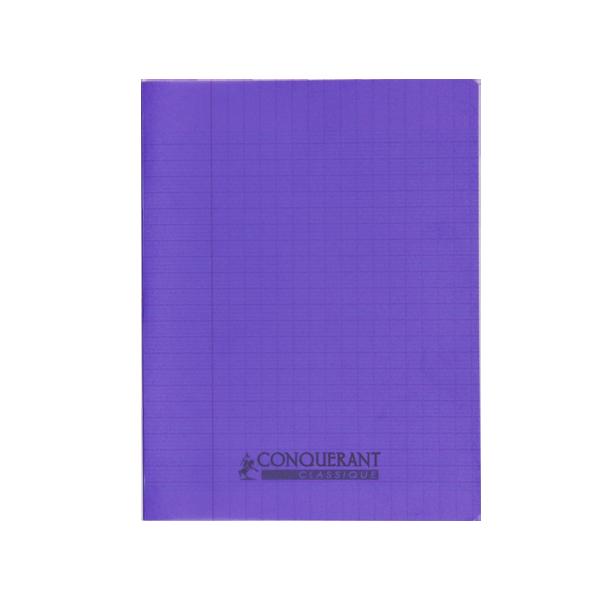 CAHIER CONQUÉRANT PP 17*22 96P SEYES 90G VIOLET