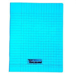 CAHIER CALLIGRAPHE PP 24*32 192P BLEU