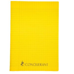 CAHIER CONQUERANT PP A4 192P JAUNE