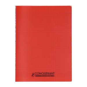 CAHIER CONQUERANT PP A4 192P ROUGE