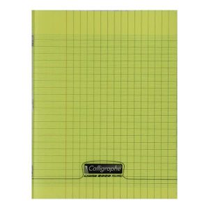 CAHIER CALLIGRAPHE PP 17*22 96P JAUNE