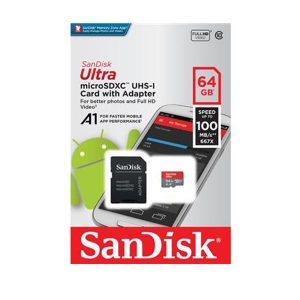 CARTE MEMOIRE SANDISK ULTRA MICRO SD 64GB