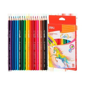 CRAYON DE COULEUR DELI 18 COULEURS RUN DEC00110/B