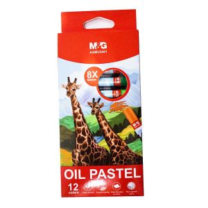 CRAYON DE COULEUR PASTEL A L'HUILE MG 12CL AGMU3401