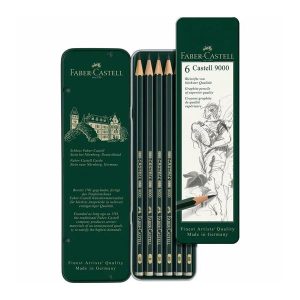 CRAYON DE BOIS FABER CASTELL BLISTER DE 6(2B/3B/4B/5B/6B/8B)