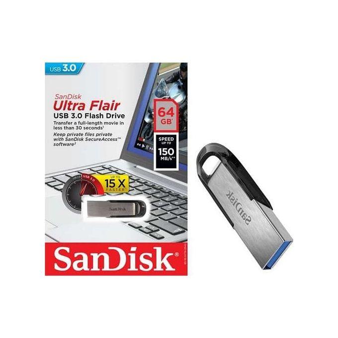 FLASH DISK SANDISK 64GB ULTRA FLAIR 3.0