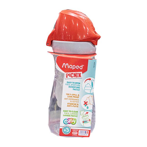 GOURDE EN PLASTIQUE ORIGINS 430ML PICNIK MAPED RED