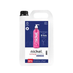 LAVE  VAISSELE BIDON DE 5 L NICKEL FRAISE