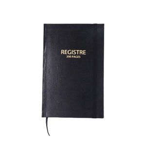 REGISTRE IMPORT AVEC ELASTIQUE 20*31 200P