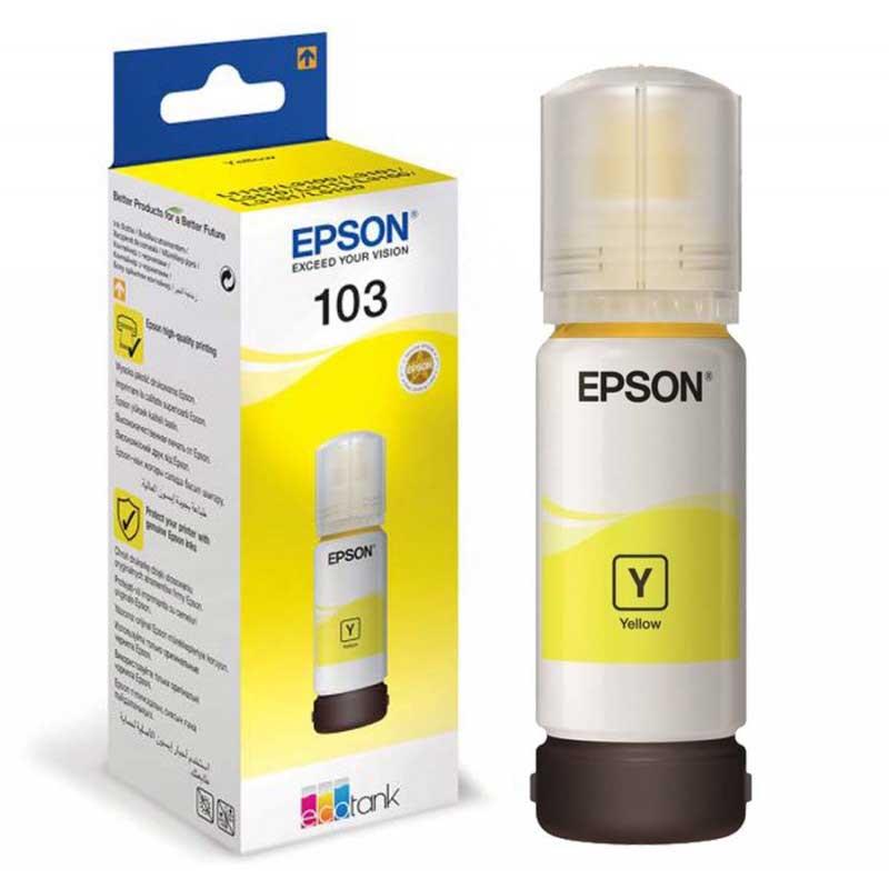 FLACON D'ENCRE EPSON 103 ECO TANK L380 65ML YELLOW