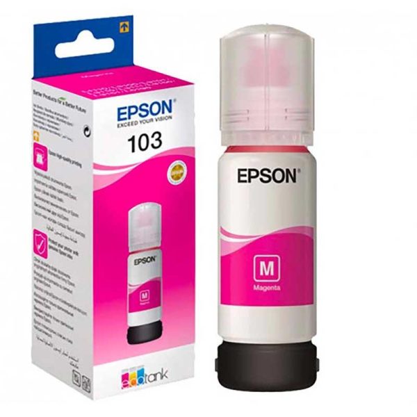 FLACON D'ENCRE EPSON 103 ECO TANK L380 65ML MAGENTA