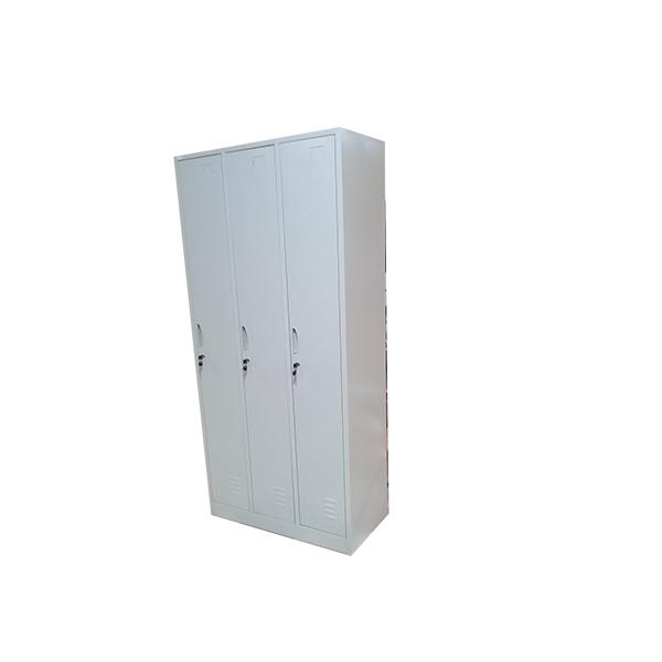 ARMOIRE HAUTE METALLIQUE AVEC 3 PORTES BATTANTES 1200*400*1850