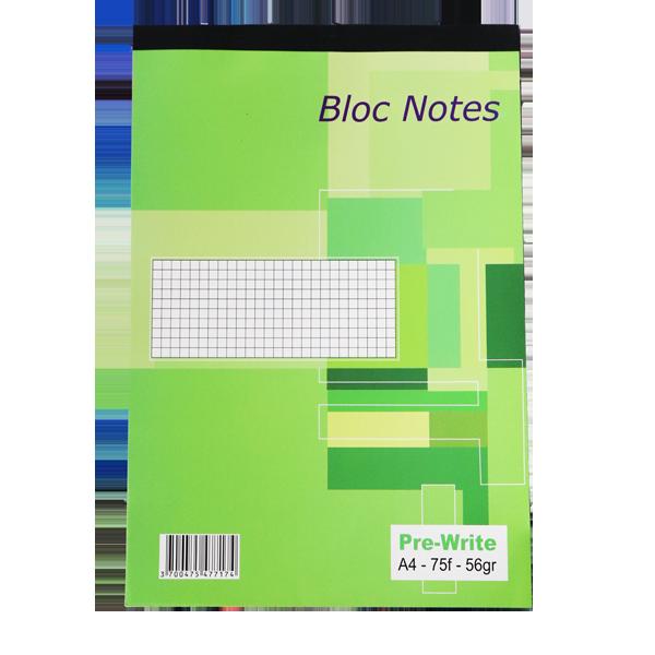 BLOC NOTE PREWRITE A4