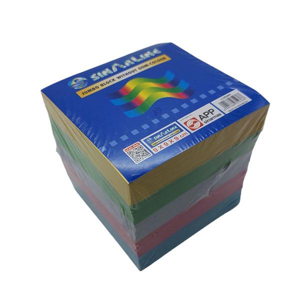 BLOC CUBE 9*9 COULEUR SANS GOMME SINARLINE