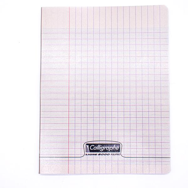 CAHIER CALLIGRAPHE PP 17*22 192P 90G TRANSPARENT