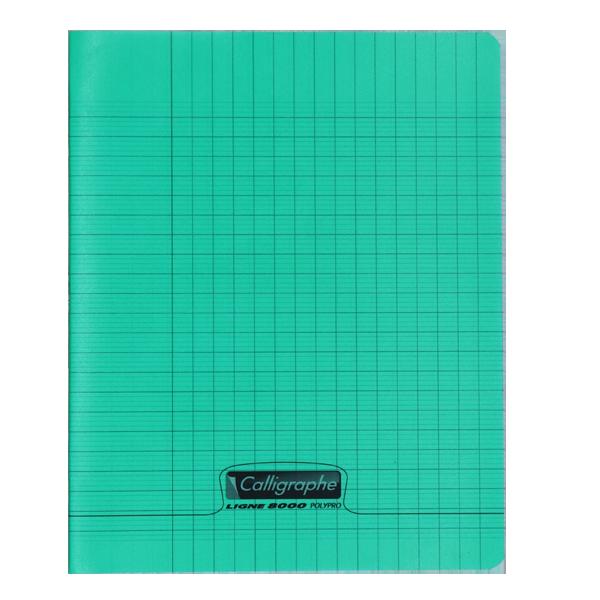 CAHIER CALLIGRAPHE PP 17*22 48P 90G VERT