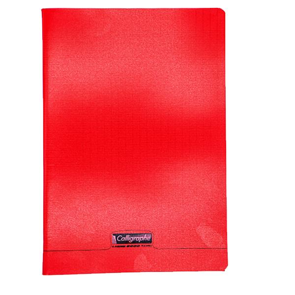 CAHIER CALLIGRAPHE PP A4 192P 90G ROUGE