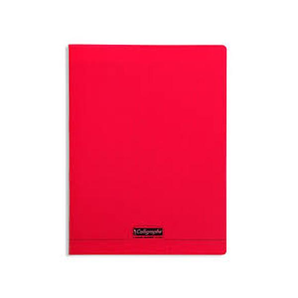 CAHIER CALLIGRAPHE PP 24*32 96P 90G ROUGE