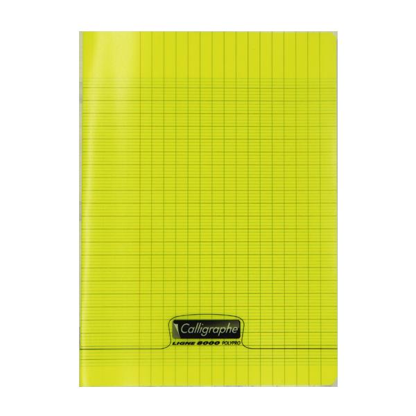 CAHIER CALLIGRAPHE PP 17*22 48P 90G JAUNE