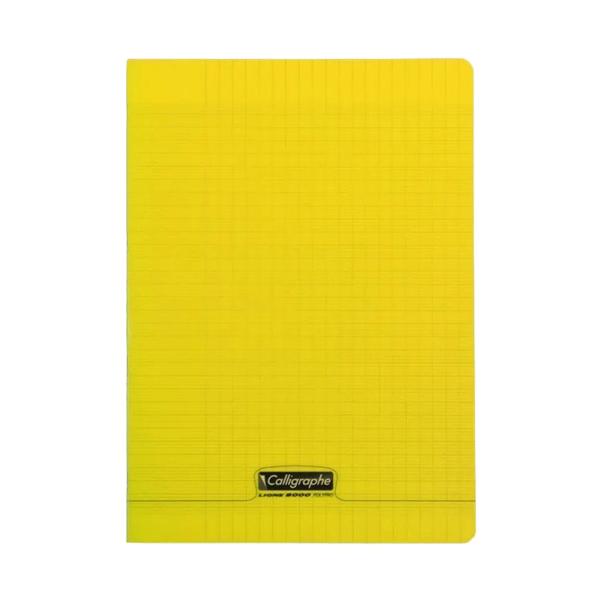 CAHIER CALLIGRAPHE PP  24*32 192P JAUNE