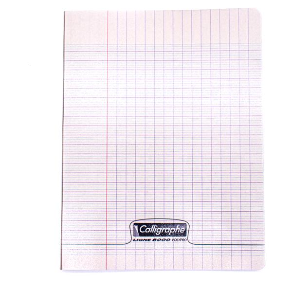 CAHIER CALLIGRAPHE PP 24*32 192P TRANSPARENT