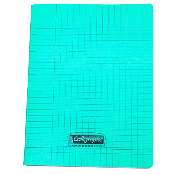 CAHIER CALLIGRAPHE PP 17*22 192P 90G VERT