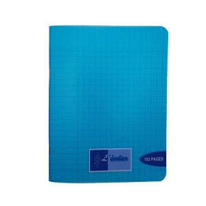 CAHIER ECOLIER 17*22 POLYPRO 192P 70G BLEU R/44628