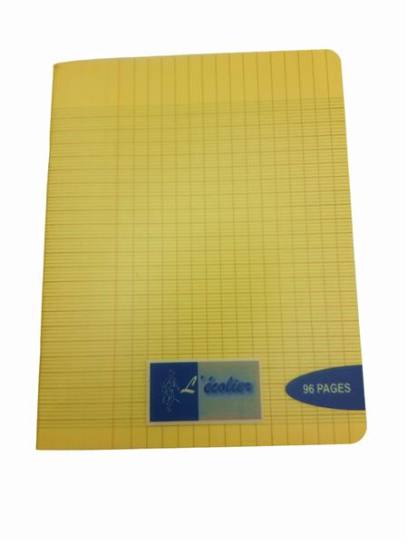 CAHIER ECOLIER A4 POLYPRO 96P 70G JAUNE R/44639