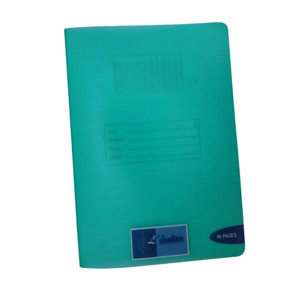 CAHIER ECOLIER A4 POLYPRO 96P 90G VERT R/44557