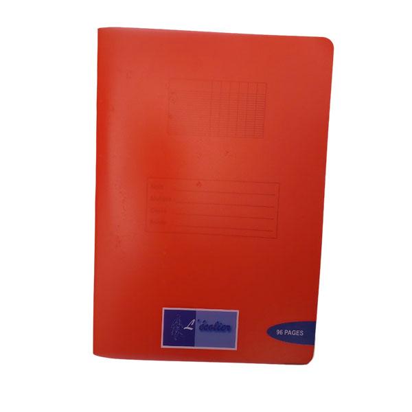 CAHIER ECOLIER A4 POLYPRO 96P 90G ROUGE R/44556